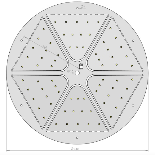 Ø330 mm 60 W LED Modülü