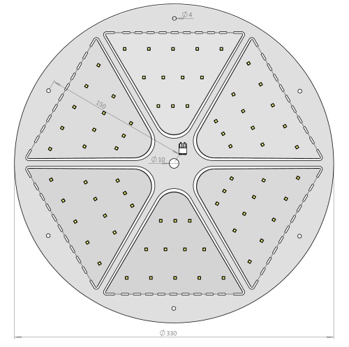 Ø330 mm 60 W LED Modülü