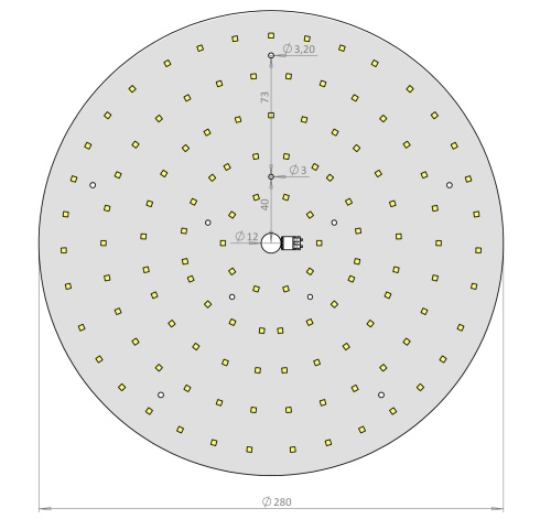 Ø280 mm 60 W LED Modülü 