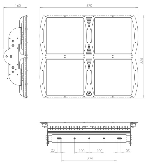 600 W Led Projektör